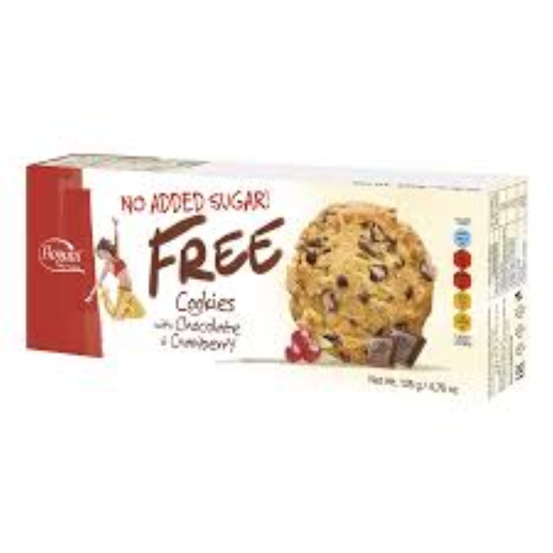 BOGUTTI FREE COOKIES W CHOCO N CRANBERRY 135G